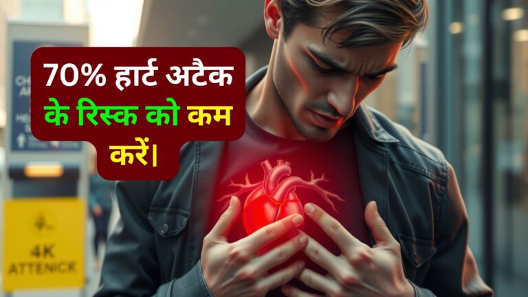 5 जरूरी आदतों से 60 से 70% हार्ट अटैक के रिस्क को कम करें