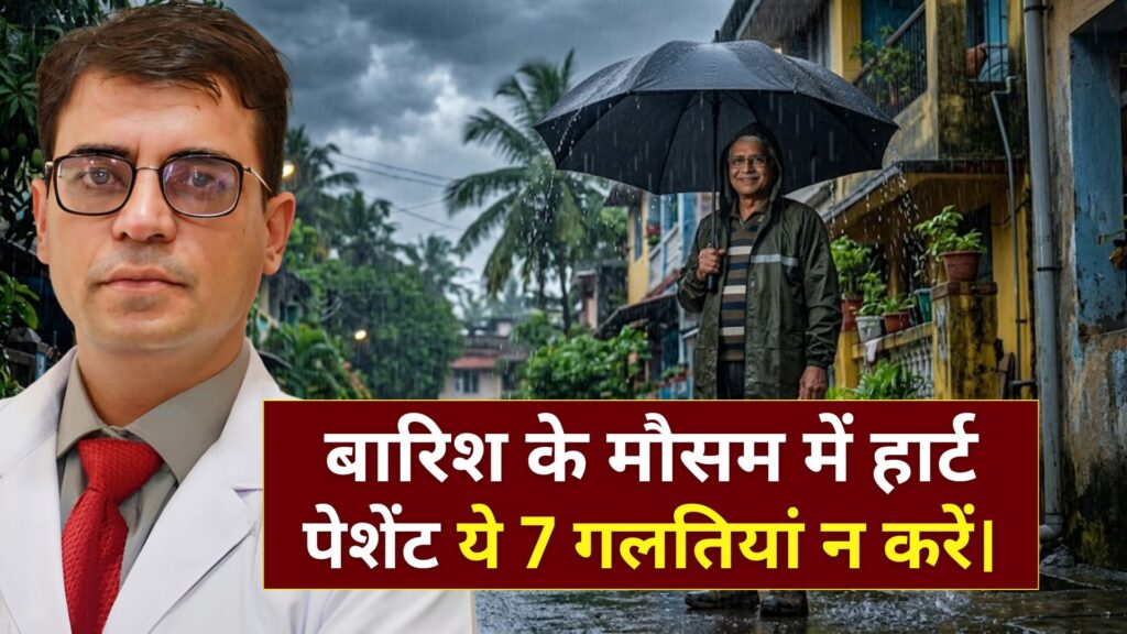 बारिश के मौसम में हार्ट पेशेंट ये 7 गलतियां न करें