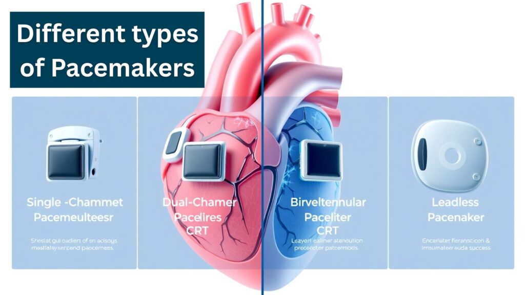 different types of cardiac pacemakers