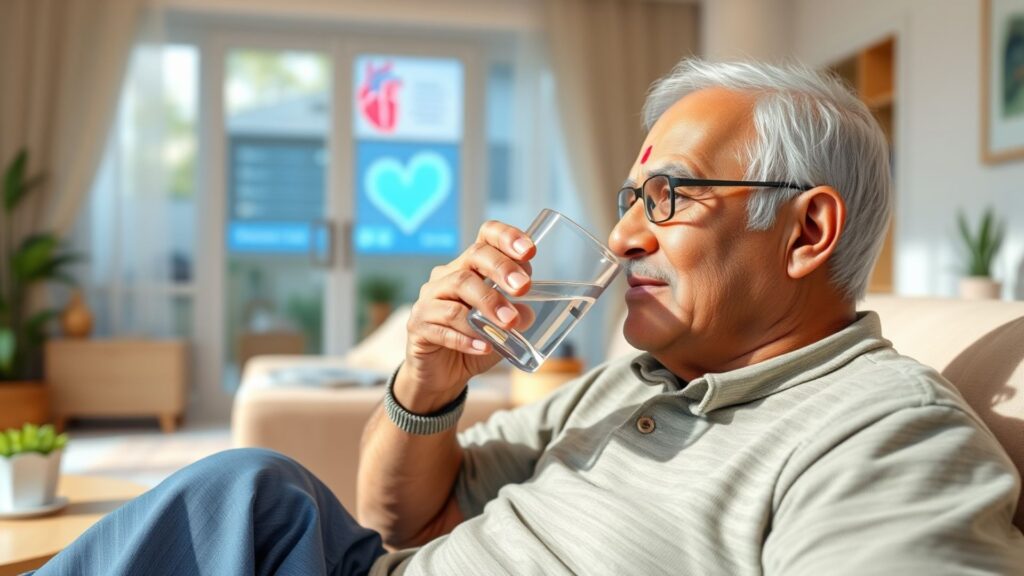 Drink Hot Water is good Diet for Heart Patients